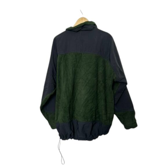 ORVIS Polartec Navy Blue & Green Fleece Long Sleeve 1/4 Zip Pullover Men's XL - Picture 3 of 8